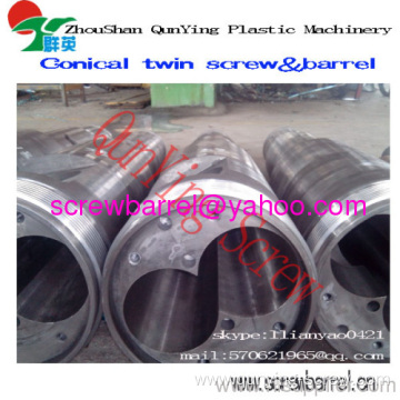 Conical Extrusion Screw Barrel For Pvc Caco3 Wood 